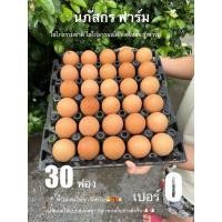 ราคา ไข่ไก่ธรรมชาติ ลูกใหญ่ๆ เบอร์0 30ฟอง เก็บจากฟาร์ม สดใหม่ ปลอดสารพิษ (22651097605)