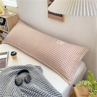 ราคา SUNLIGHT HOME ผ้าฝ้ายลินินปลอกหมอนยาวปลอกหมอนข้างลายสก๊อตระบายอากาศได้ดียาวปลอกหมอน (21551025482)