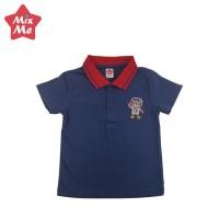 ราคา Mixme เสื้อยืดคอปกโปโล แขนสั้น ปักลายหมี เนื้อผ้าซีวีซีเจอร์ซี่ มีความนิ่ม เนื้อยืด ใส่สบายไม่ร้อน sku1282 83 (20672340158)