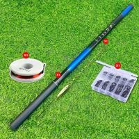 ราคา เซ็ทชิงหลิวพร้อมตก เซ็ทตกกุ้ง ตกปลานิล ชิงหลิวตกปลา 1 8M 2 1M 2 7M 3 6M 4 5M คันชิงหลิว โรลสายเมน คละเบอร์ 1 ตัว ตะขอเบ็ด1กล่อง ทุ่น (22679910119)