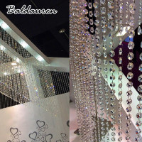 ราคา BALDAUREN 10เชือกม่านลูกปัดคริสตัลใสสำหรับตกแต่งงานแต่งงาน (22539016317)