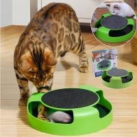 ราคา Pet BHQ ของเล่นสัตว์เลี้ยง ของเล่นแมว ของเล่นจานเสียงแมว ไล่จับหนู เกมส์แมวจับหนู Catch the Mouse motion cat toy (22185316014)