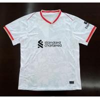 ราคา เสื้อฟุตบอลสโมสร ทีม ลิเวอร์พูล เยือนตัวที่3 สีขาว ล่าสุดปี 2024 25 AA0101 เกรดแฟนบอล รับทำชื่อ เบอร์ ไซส์เอเชีย XS 4XL (22602532161)