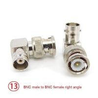 ราคา QB13LA BNC male female to RCA F 2way BNC male female Converter plug jack angel BNC RF RG59 Q9 Coaxial video Cable connector splitter (20816884637)