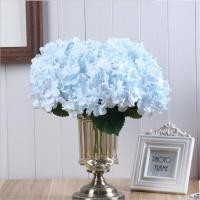 ราคา Artificial Hydrangea Silk Flower Heads With Stem Fake Bigger Flowers For Home Wedding Party For Home Garden Centerpiece 1 Bundle 6pcs (17925450375)
