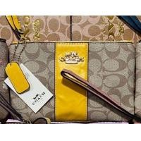 ราคา พร้อมส่ง กระเป๋าสตางค์coach ผู้หญิง ซิป1ช่อง ใบกลาง ขนาด7นิ้ว กระเป๋าคล้องมือโค้ช กระเป๋าใสโทรศัพท์ คล้องแขน รุ่นยอดฮิต ขายดี งานเกรดพรีเมียม หนังเทียม สกรีนชัด พร้อมกล่อง (21931908768)