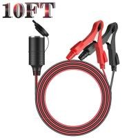 ราคา LST ที่หนีบแบตเตอรี่จระเข้10FT 3M 12V 24V สายไฟต่อปลั๊กตัวเมียเพื่อที่จุดบุหรี่สำหรับทำความสะอาดเครื่องแปลงกระแสไฟรถยนต์เครื่องสูบยาง GPS (22305512688)
