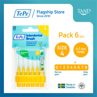 ราคา แปรงซอกฟัน รุ่นออริจินอล ขนนุ่ม ขนาดหัวแปรง 0 6 ISO แพ็ค 6 ชิ้น TePe Interdental Brush Original เทเป อินเตอร์เด็นทัล บรัช (17930777790)