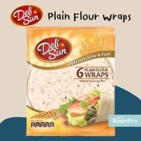 ราคา แผ่นแป้งแร็พ Deli Sun Wraps Whole Wheat Plain Chia Tortilla Wraps เดลิซัน แผ่นแป้งสำเร็จรูป แป้งตอร์ติญ่า แผ่นแป้งแร็พ (21414955171)