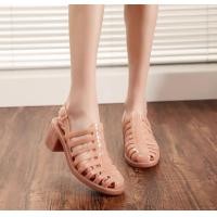 ราคา รองเท้ายาง รองเท้าหนังแก้ว แบบสวมมีรัดส้น หุ้มเท้า ส้นตึก ใส่สบายยางนิ่มไม่กัดเท้า sy163 (22529137551)