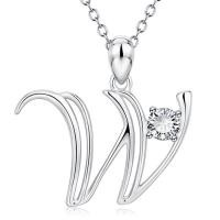 ราคา Frascati A Z เริ่มต้นตัวอักษรตัวอักษรจี้สร้อยคอ เงินแท้ 925 (1700008368)