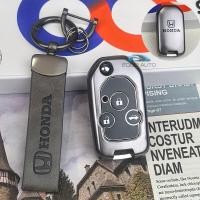 ราคา ที่ครอบกุญแจรถกุญแจแบบพับเคสสำหรับ Honda Jazz Civic City Accord Crv Brio Keychain Honda Key Cover (22506588179)
