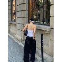 ราคา cici E597 เสื้อเกาะอกไหมพรมดีเทลคล้องคอไตล์มาเฟียสเปน (22795322930)