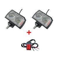 ราคา 1ชิ้น ไฟสปอร์ตไลท์ led 24vไฟ6สเต็ปสปอร์ตไลท์ มอไชไฟอินโด110i6สเต็ปไฟติดรถมอไซค์led 12V 60Wไฟ สปอร์ตไลท์ 6 สเต็ปไฟส่องทางใส่รถ (22730363141)