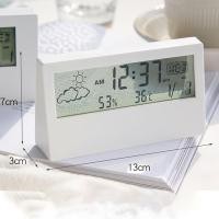 ราคา Hodepart นาฬิกา ปลุกตั้งโต๊ะ นาฬิกาบอกอุณหภูมิ นาฬิกาปลุก แสดงวันที่ LED CLOCK (22648839798)