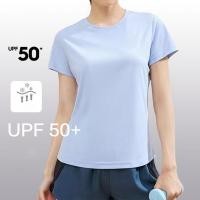 ราคา SBART เสื้อยืดออกกำลังกายกันแดดสำหรับผู้หญิงแขนสั้นเสื้อออกกำลังกายหลวมชุดโยคะระบายอากาศได้ดีแห้งเร็ววิ่งพิลาทิส (22524328653)