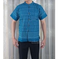 ราคา เสื้อลายขอผู้ชาย คอจีน เสื้อผ้าฝ้าย เสื้อลายขอพระราชทาน (22365846871)