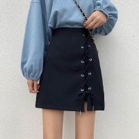 ราคา Women Short Skirt High Waist Anti glare A line Skirt (7227524608)