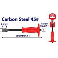 ราคา EMTOP เหล็กสกัดปากแบน เหล็กสกัดปากแหลม ด้ามหุ้มยาง ขนาด 10 นิ้ว ECCL251801 ECCL041801 (21417762569)