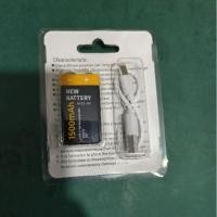 ราคา ถ่านไฟฉาย 9V 6800mAh Li ion Battery แบตเตอรี่ ถ่านชาร์จ 9V แถมสายชาร์จให้ (22781350423)