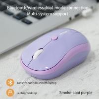 ราคา เมาส์ปุ่มเงียบ MOFii M5DM Bluetooth 2 4Ghz Dual Mode Mouseเม้าส์สองระบบ รูปทรงพอดีมือ สีน่ารัก (22642019629)