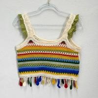 ราคา สาวร้อนหวานสายรุ้งลายถักเสื้อชั้นในสตรีฤดูร้อนมีสายสั้นเสื้อชั้นในสั้น (21624264455)