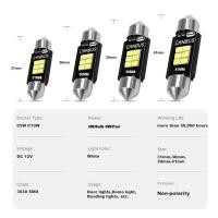 ราคา ANMINGPU 2Pcs ไฟสัญญาณ C5W เฟสตูนหลอดไฟ Led Cree C10W Led 31มม 36มม 39มม 41มม ไฟเก๋งป้ายทะเบียนรถ12V สีขาว (22815019819)