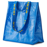 ราคา กระเป๋าเก็บความเย็น IKEA น้ำเงิน ขนาด 38x40 ซม IKEA blue cooler bag size 38x40 m (22595896338)
