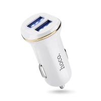 ราคา Hoco Z1 หัวชาร์จในรถยนต์ Car Charger 2USB 2 1A MAX ชาร์จรถ carcharge หัวชาร์จรถยนต์ พร้อมส่ง (21222641261)