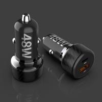 ราคา ที่ชาร์จในรถ Car Charger 48W ชาร์จเร็ว Type C หัวชาร์จในรถ รองรับ 2ช่อง usb อลูมิเนียมอ (22295528968)
