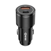 ราคา OWIRE CAR Charger อะแดปเตอร์ชาร์จโทรศัพท์มือถือ LED 79W USB 4 พอร์ต PD QC3 0 USB C สําหรับ Xiaomi Samsung (22163798196)