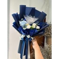 ราคา ช่อธนบัตร 5 ใบ เฟอเรโร่ 1 ลูก ทรงดอกไม้ ทรงตั้ง ช่อเปล่า (22555988265)