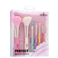 ราคา od8 193 โอดีบีโอ ชุดแปรง7ชิ้น ด้ามสีพาสเทล odbo PERFECT BRUSH BEAUTY TOOLS (21418683343)