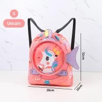 ราคา กระเป๋าว่ายน้ำเด็ก กระเป๋าใส่ชุดว่ายน้ำ กระเป๋าใส่ชุดว่ายน้ำเด็ก แยกส่วนเปียกและแห้ง กันน้ำ PVC ถุงใส่ชุดว่ายน้ำเปียก (22581963722)