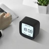ราคา นาฬิกาตั้งโต๊ะ นาฬิกาปลุกดิจิตอลสไตล์ญี่ปุ่นเรียบง่ายนาฬิกาอิเล็กทรอนิกส์สีขาวโมเดิร์นอุณหภูมิความชื้นนาฬิกานักเรียนเดสก์ท็อป (21622100952)