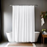 ราคา ผ้าม่านห้องน้ำ IKEA รุ่น BJARSEN ม่านห้องน้ำ ผ้าม่านอาบน้ำ สีขาว ขนาด 180x200 ซม (22611086850)