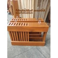 ราคา ที่เสียบมีด กล่องใส่มีด ที่เสียบมีดไม้สัก (22543137877)