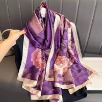 ราคา ผ้าพันคอแฟชั่น ผ้าคลุมไหล่ ผ้าคลุมไล่ผืนใหญ่ ผ้าพันคอ ผ้าไหมซาติน 180 75 ซม (22627578451)