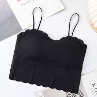 ราคา สปอร์ตบรา สายเดี่ยว ผ้าไหมเย็น ขอบหยัก กระชับสัดส่วน ไร้โครง มีฟองน้ำ ฟรัไซส์ อก 32 40 2025 (21099312122)