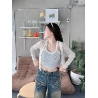 ราคา งานเซ็ต 2 ชิ้น สายเดี่ยวผ้าไหมพรมแต่งเพชร พร้อมเสื้อคลุมแขนยาว น่ารักมากค่ะ V53 (21920199299)