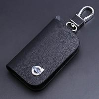 ราคา ที่ใส่กระเป๋าสตางค์หนังแท้แบบมีรีโมตเคสป้องกันกระเป๋าพวงกุญแจหนังหุ้มกุญแจรถสำหรับ Volvo (20517294776)