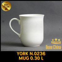 ราคา Bone china แก้ว Mug เนื้อโบนไชน่า บาง เบา ขาว โปร่งแสง Royal porcelain (22208524763)