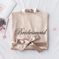 ราคา Bride with Team Bride bathrobe Bride TO BE Bridal Shower Bac (19956508988)