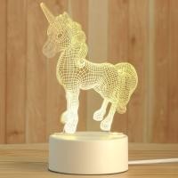 ราคา ส่งทันที 3Dโคมไฟอะคริลิค LED ตกแต่งห้องนอน F3D (21468528289)