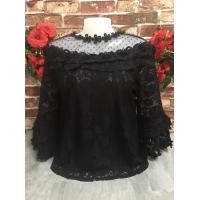 ราคา เสื้อลูกไม้ผ้านิ่ม เสื้อออกงานสำหรับสาวอวบสาวอวบ ใส่เที่ยว รุ่น902 (22052513656)