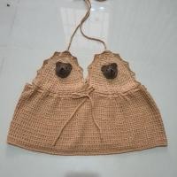 ราคา ปังไม่ไหว ครบสีแล้ว Hand made เสื้อสายเดี่ยวไหมพรมถัก บิกินี่ น้องหมี แบรนด์ Chesty แท้ น่ารักเซ็กซี่ เที่ยวทะเล (17395290823)