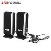 ราคา LIZHOUMIL 2 Pcs USB Power Computer Speakers Stereo 3 5mm with Ear Jack for Desktop PC Laptop (20762315440)
