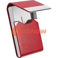 ราคา ฉันรู้ว่ากระเป๋าใส่บัตรเครดิตหนังเจ้าของบัตร PU ธุรกิจซองใส่บัตรแบบพกพาสำหรับผู้ชายหรือผู้หญิงโลหะป้องกัน RFID กล่องนามบัตรเพรียวบางพร้อมฝาปิดแม่เหล็กคาร์บอนสีดำ (21516655744)