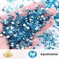 ราคา ไม่ใช่ Rhinestones กลับคริสตัลแก้วสีฟ้าชุดกาวบน Rhinestone (21460679219)