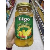 ราคา ผลไม้รวม ในน้ำเชื่อม พีช แพร์ สับปะรด เชอร์รี่ ตรา ลิโก้ 680 G Ligo Mixed Fruit Hand Selected (16206658973)